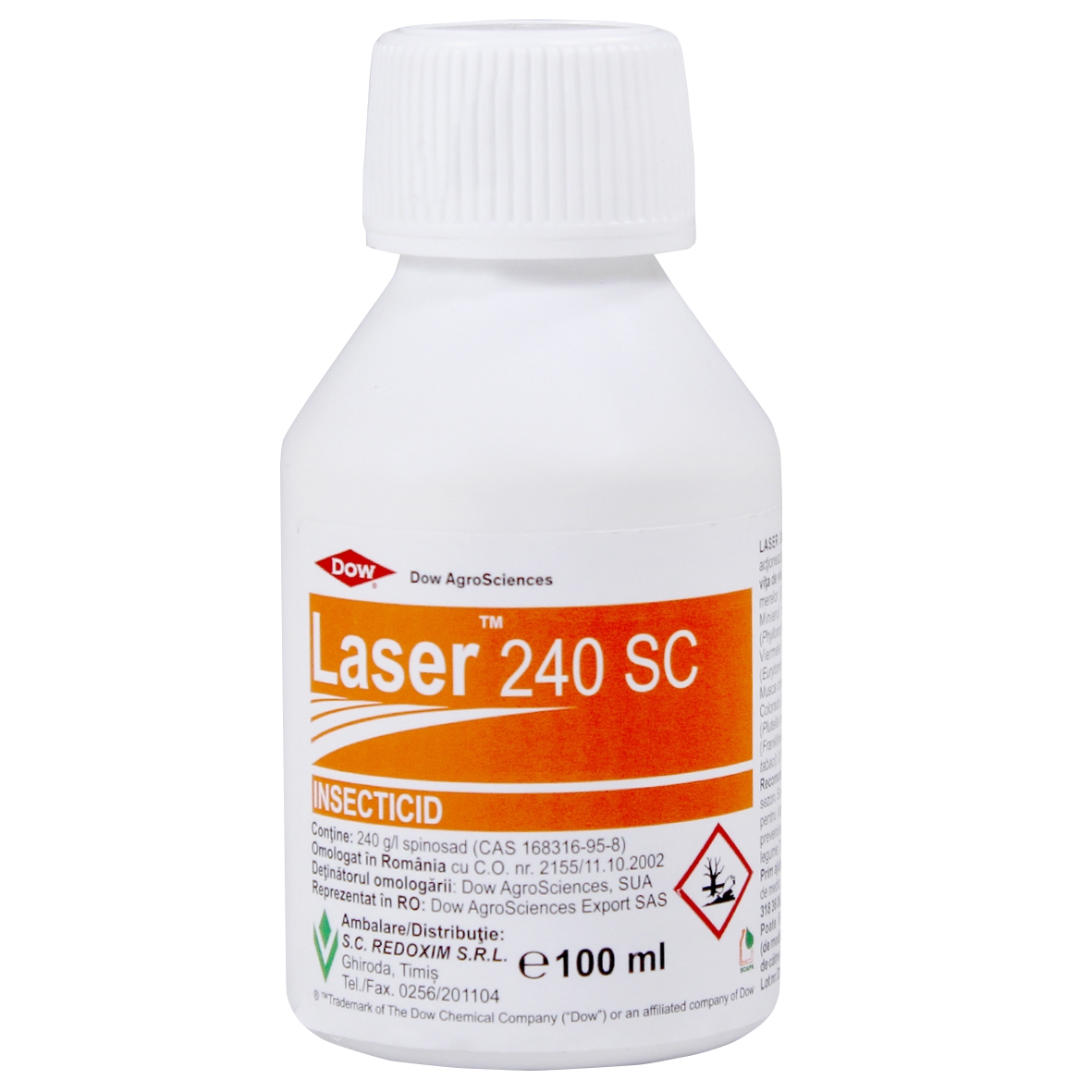 Laser 240 SC 100ml – Insecticid pentru Trips, Tuta Absoluta și Omizi la Tomate, Ardei și Viță-de-Vie