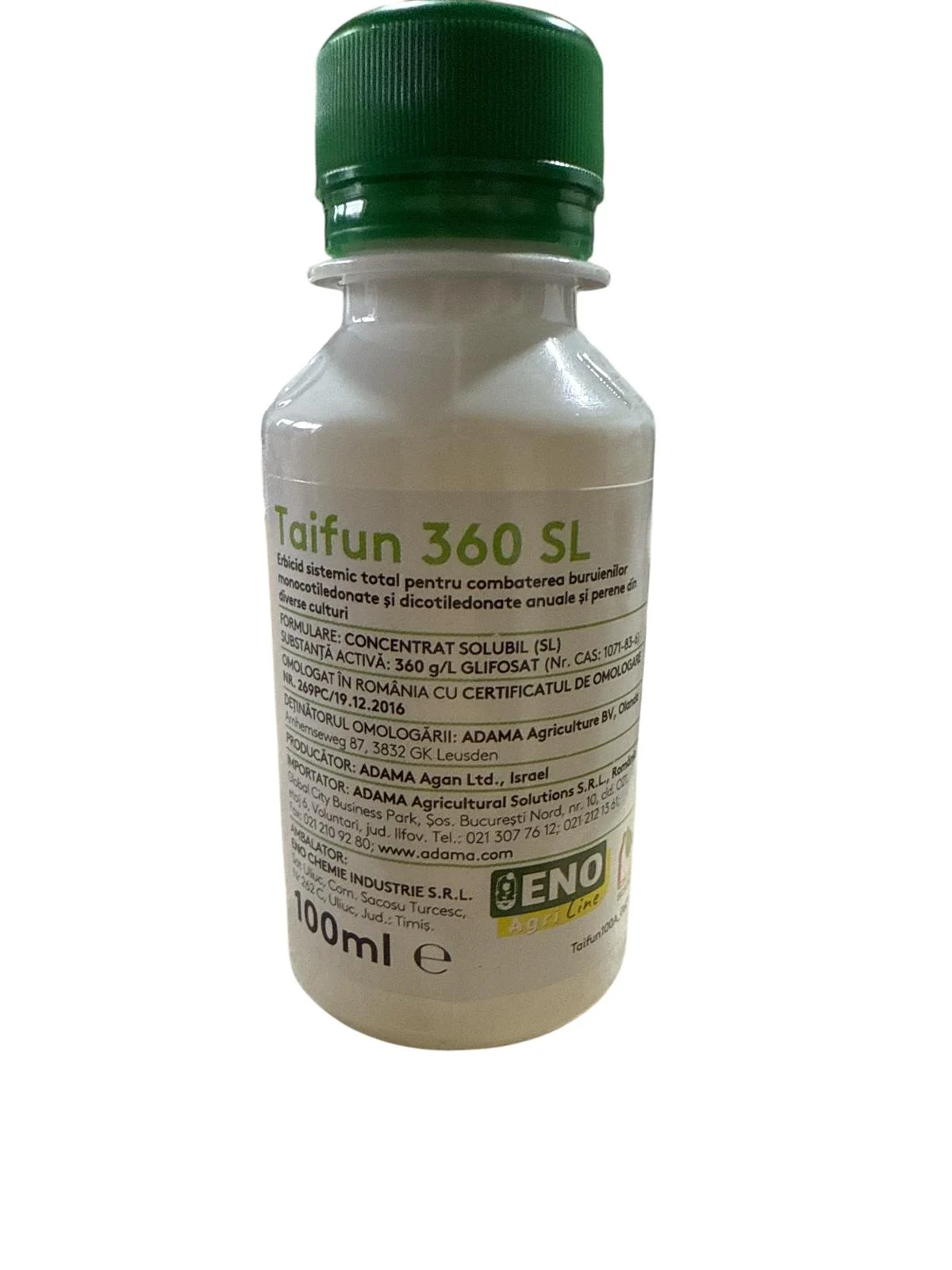 Taifun 100 ml – Erbicid total cu Glyphosate pentru combaterea buruienilor anuale și perene