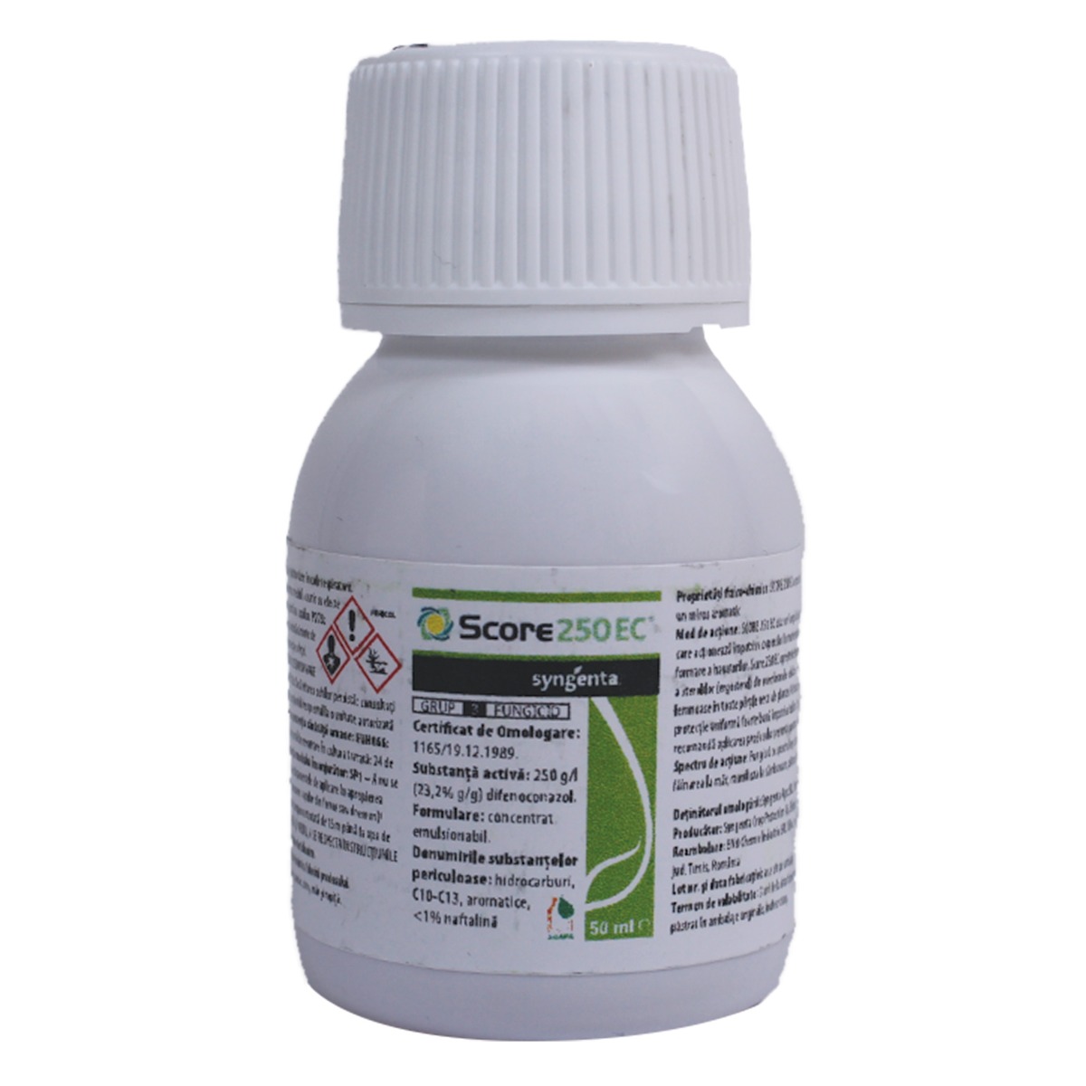 Score 250 EC 50 ml – Fungicid sistemic Syngenta pentru combaterea rapănului, făinării și pătării frunzelor