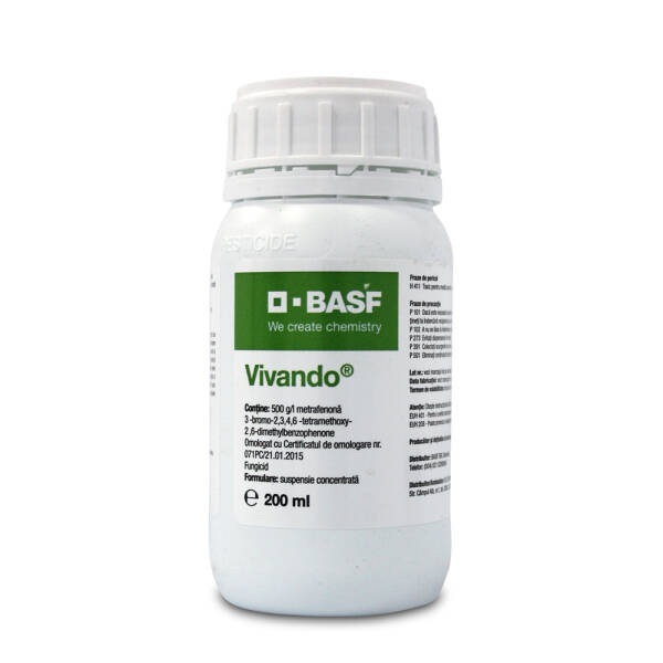Vivando 200 ml – Fungicid BASF pentru combaterea făinării la viță-de-vie