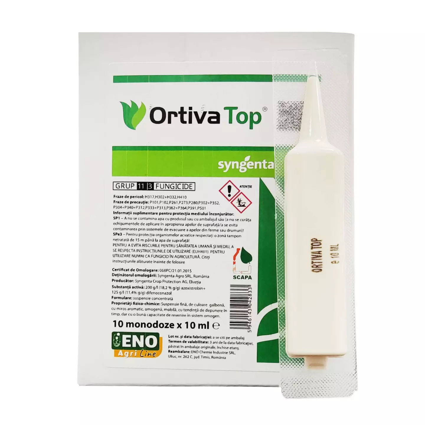 Ortiva Top 10 ml – Fungicid Syngenta pentru combaterea alternariozei și bolilor foliare la tomate și cartof
