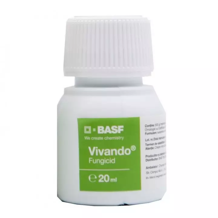 Vivando 20 ml – Fungicid BASF pentru combaterea făinării la viță-de-vie
