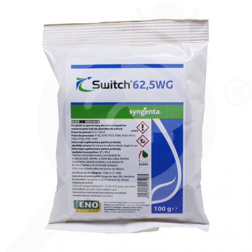 Switch 62.5 WG 100 g – Fungicid Syngenta pentru combaterea putregaiului cenușiu la legume, căpșun și viță-de-vie