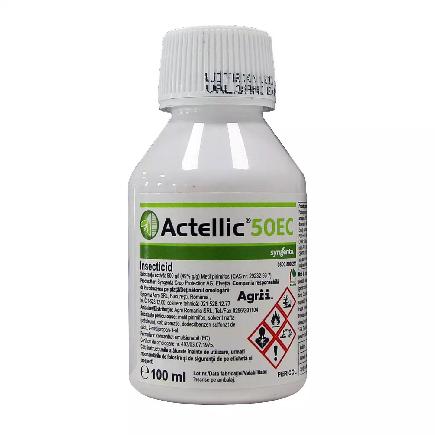 Actelic 50 EC 100 ml – insecticid pentru combaterea dăunătorilor din depozite cereale