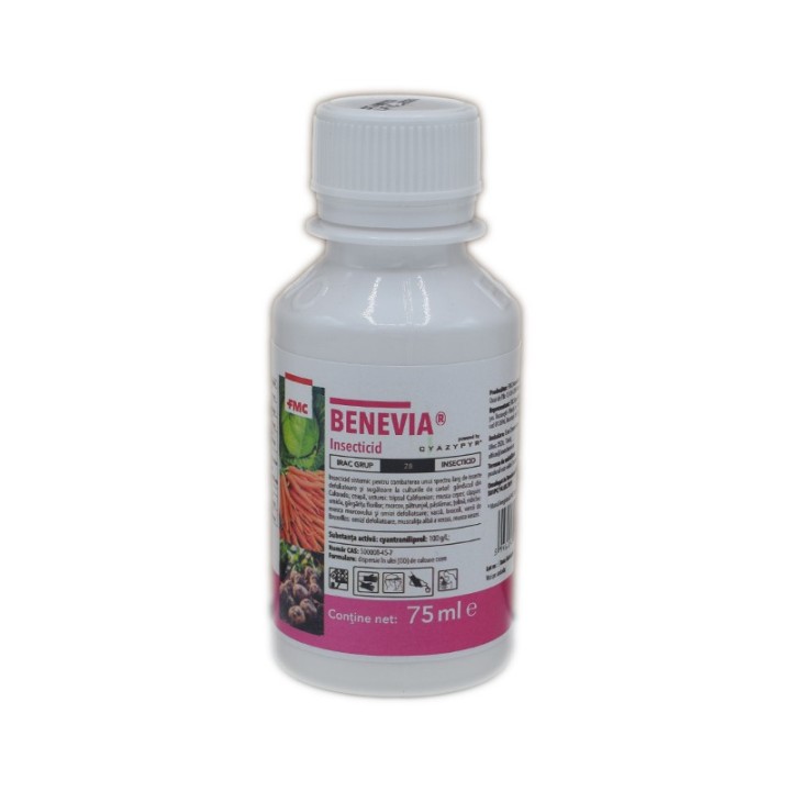 Benevia 75 ml – insecticid sistemic pentru combaterea dăunătorilor la cartof, legume și căpșuni