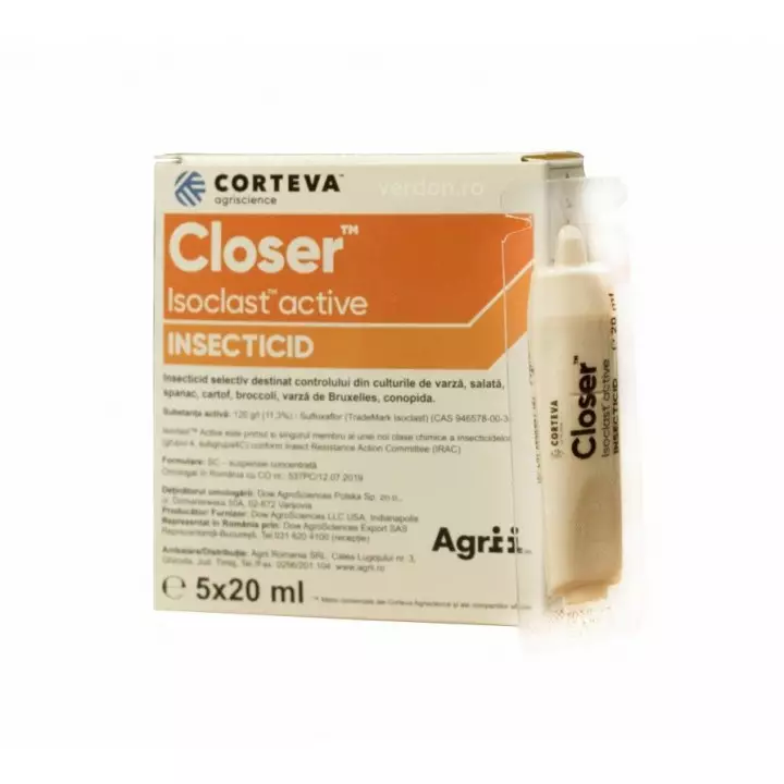 Closer 20 ml – insecticid sistemic pentru afide la legume, cartof și plante ornamentale